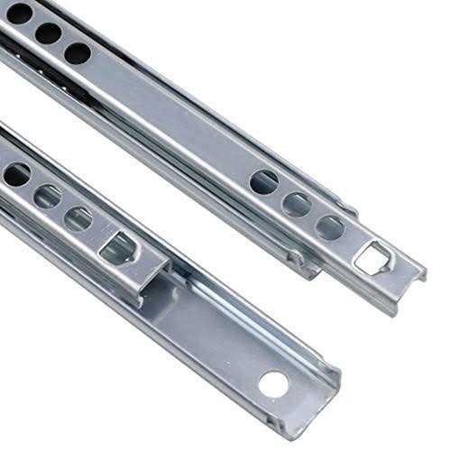 Yoohey Metal Drawer Slides Ball Bearing Two Way Slide Track Rail 0.7 inch Wide 1 Pair - Image 5