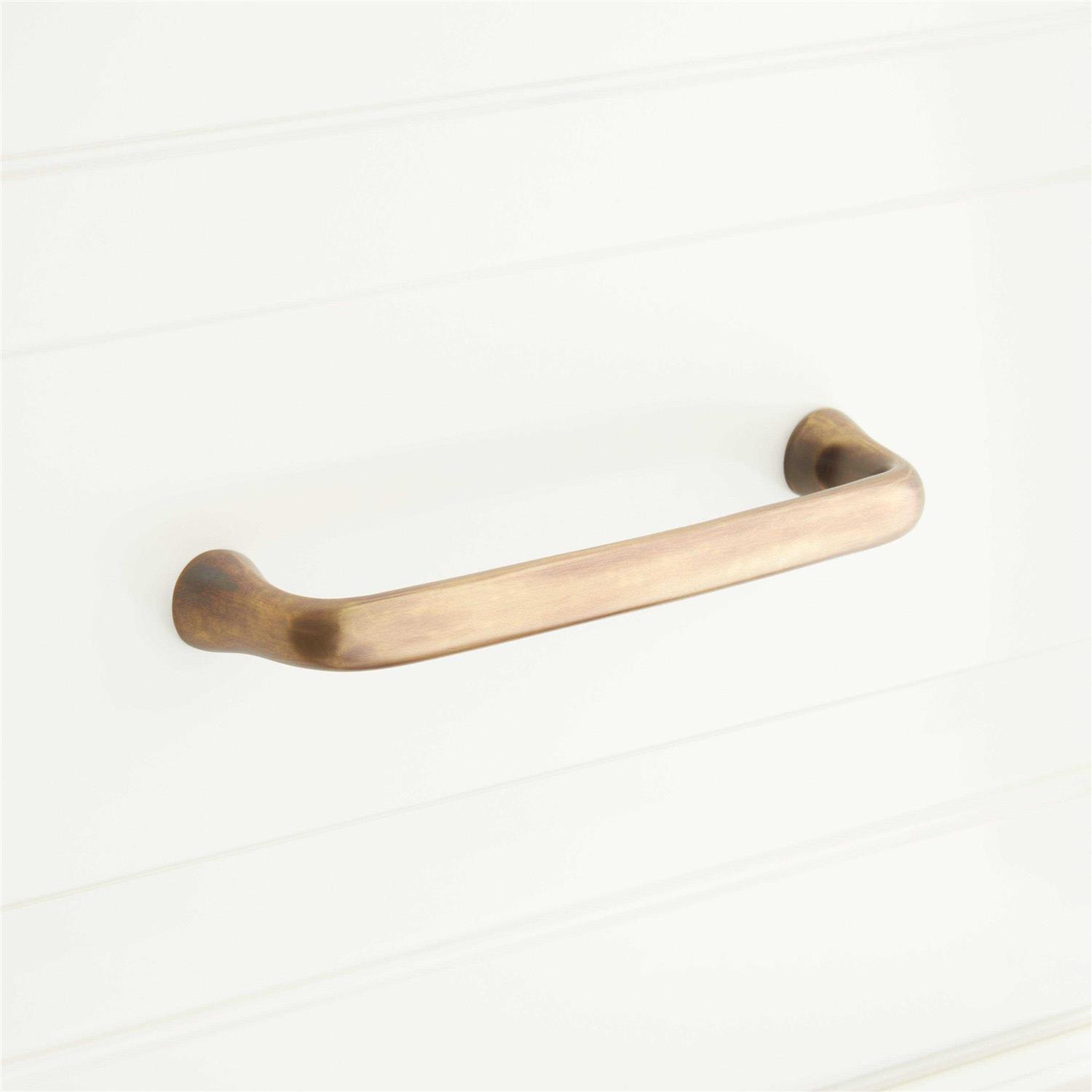 Signature Hardware 5-1/8 Orvin Brass Cabinet Pull - Image 3