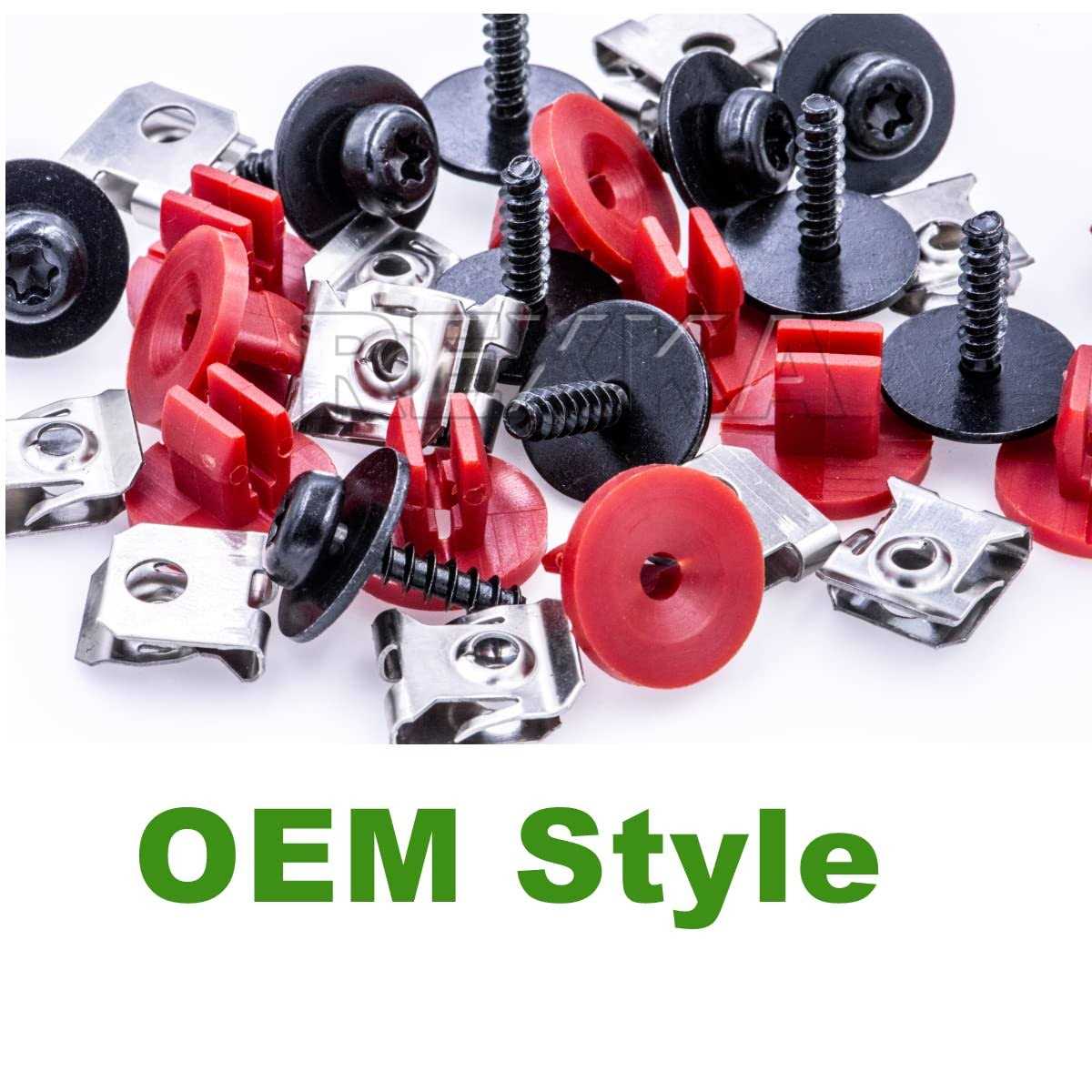 Rexka 10 Sets T30 Engine Splash Shield Guard Undertray Cover Screws Bolt Nut Clip Kit Compatible with Ford Focus Fusion Escape Explorer C-Max Transit - Image 3