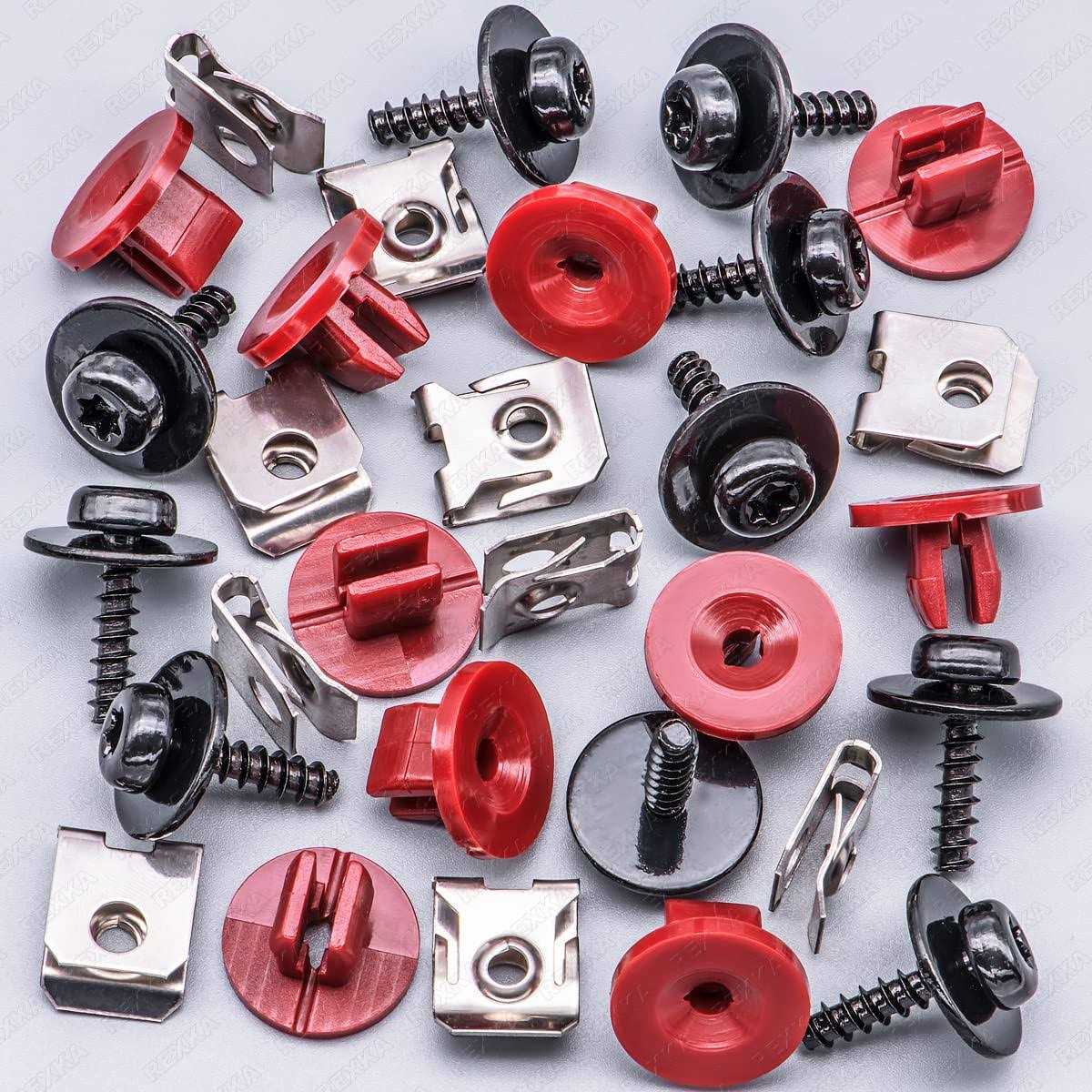 Rexka 10 Sets T30 Engine Splash Shield Guard Undertray Cover Screws Bolt Nut Clip Kit Compatible with Ford Focus Fusion Escape Explorer C-Max Transit - Image 4