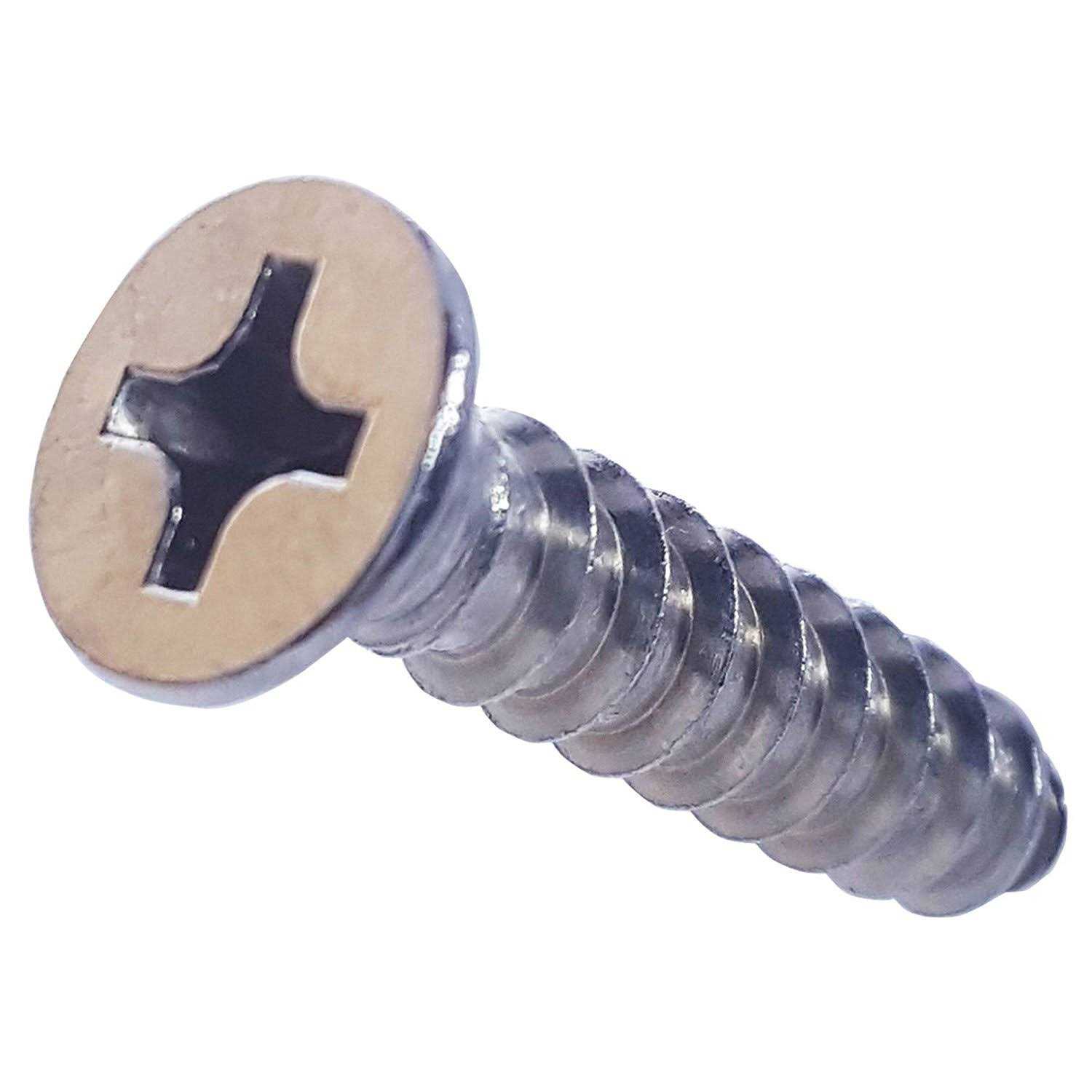 Fastenere.com Flat Head Sheet Metal Screws Phillips Drive Stainless Steel 18-8 - Image 4