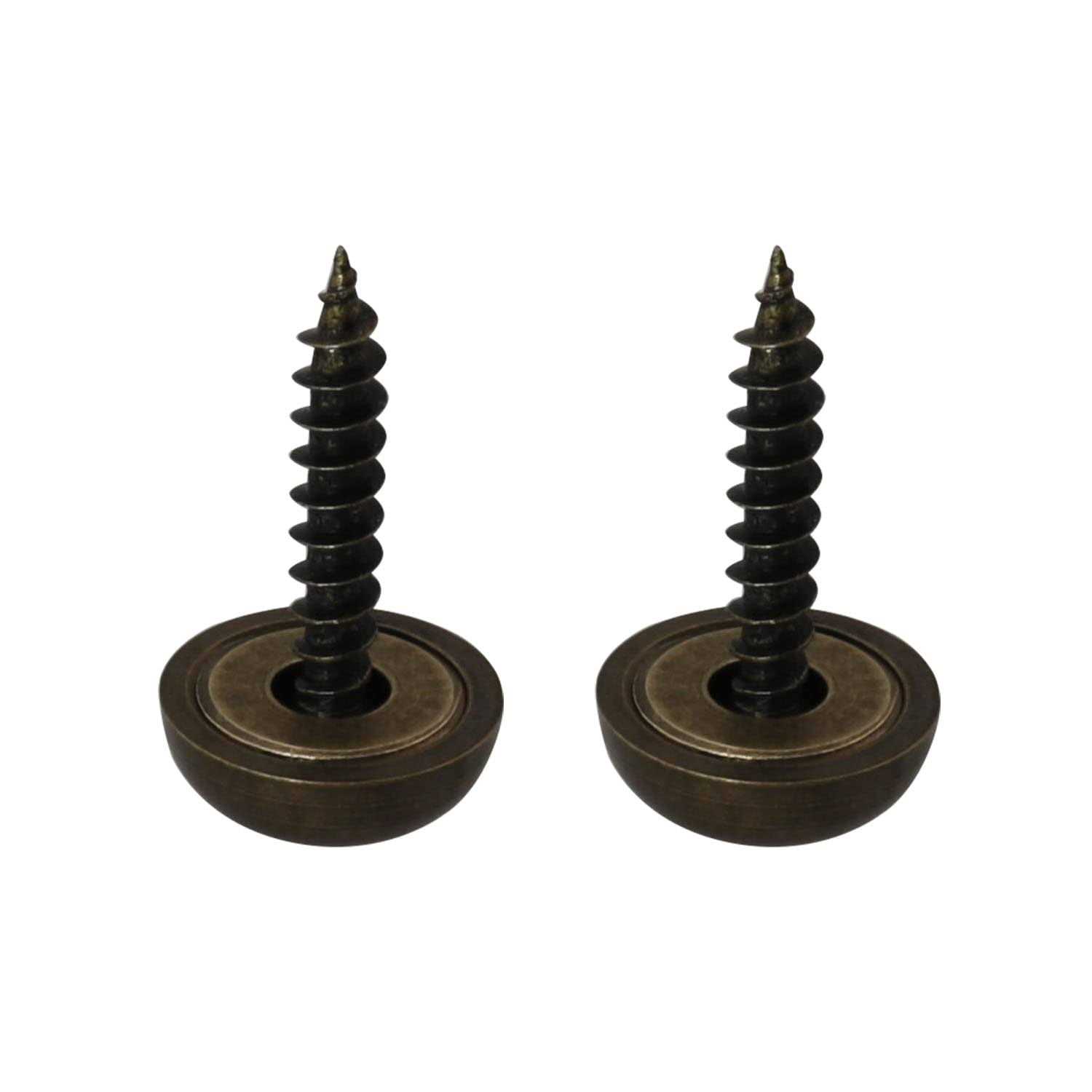 DGBRSM 8pcs Pure Brass Decorative Screws with Caps used as Mirror Screw Mirror Fixing Screws Cover Self-Tapping Screws - Image 4