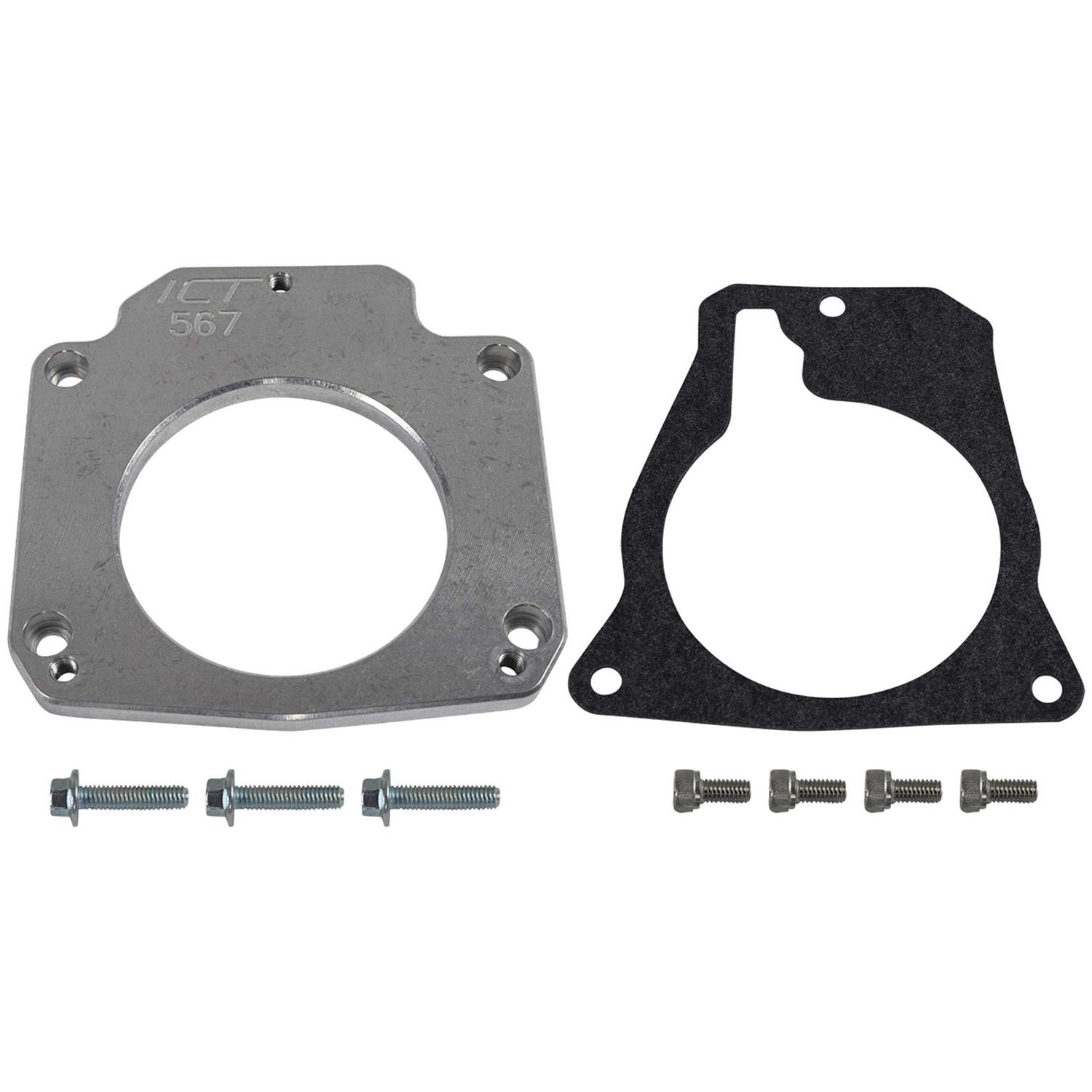 ICT Billet LS 4 Bolt Intake to 3 Bolt Throttle Body 551567