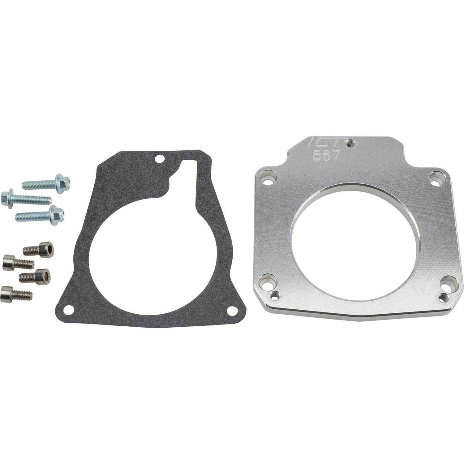 ICT Billet LS 4 Bolt Intake to 3 Bolt Throttle Body 551567 - Image 2