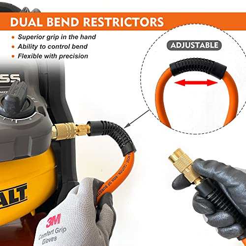 FYPower Air Compressor Hose Hybrid Hose with Fittings, Flexible and Kink Resistant - Image 4