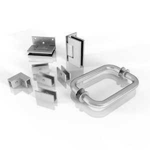 Glass Warehouse 78 in. Wall Hinged Hardware Pack - Image 3