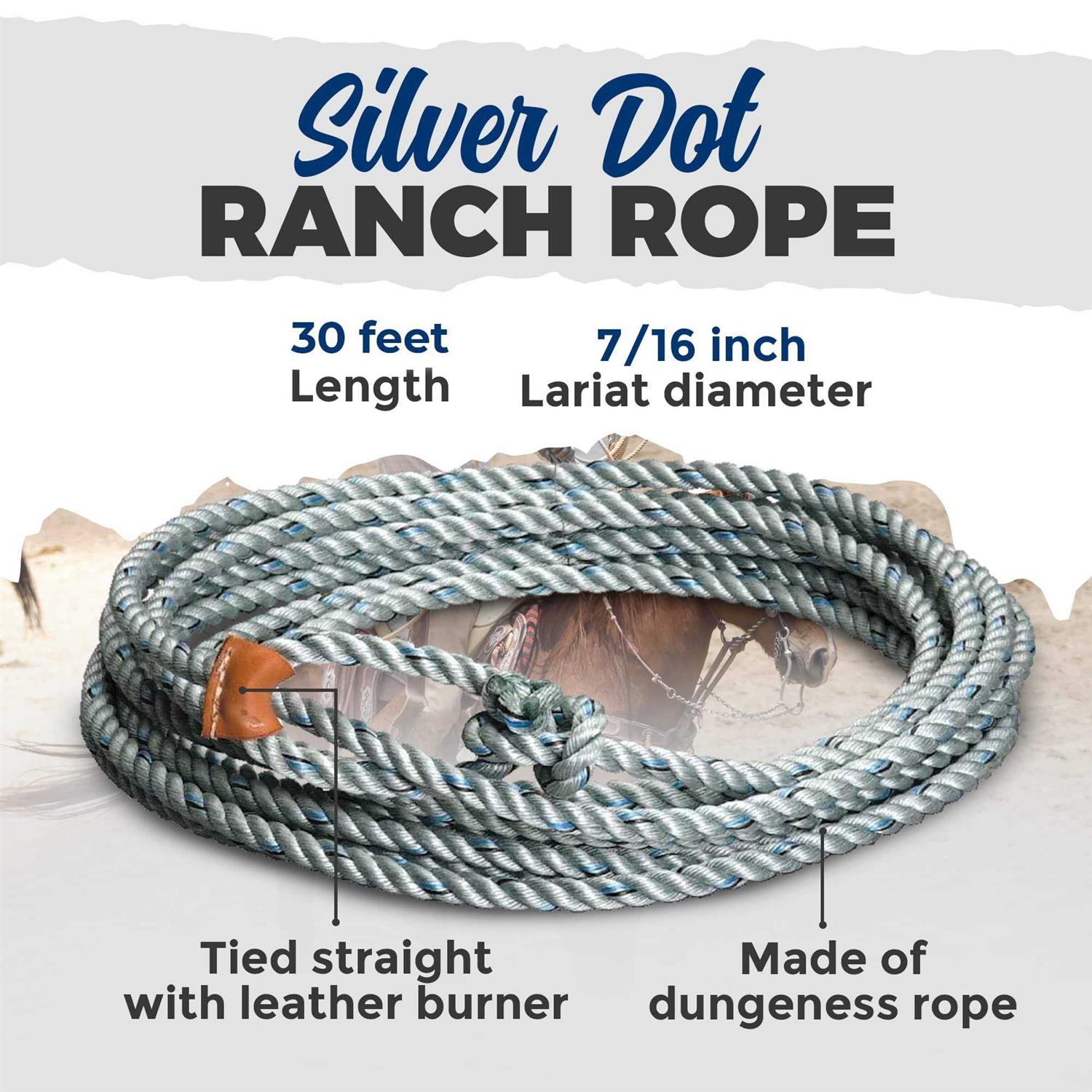 Colorado Saddlery Silver Dot Ranch Rope - Image 4