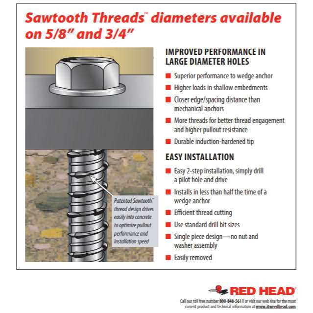 Red Head LDT-1250 Large Diameter Tapcon 1/2-Inch - Image 5