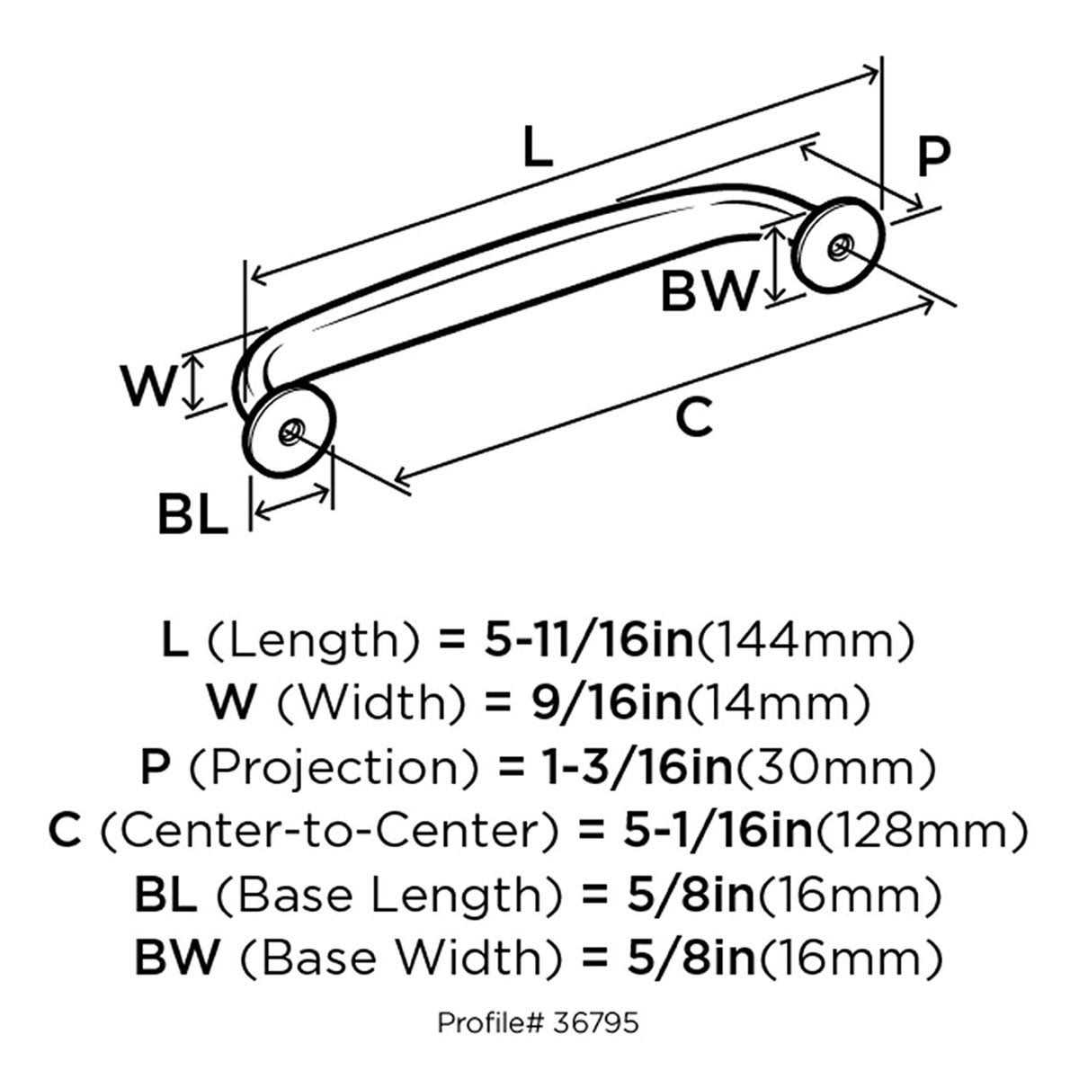 Amerock Renown Pull BP36795CZ - Image 5