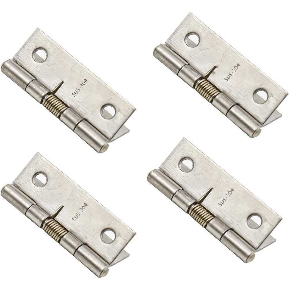 Rannb Spring Hinge Self Opening Hinge 2 Length Stainless Steel Door Hinge