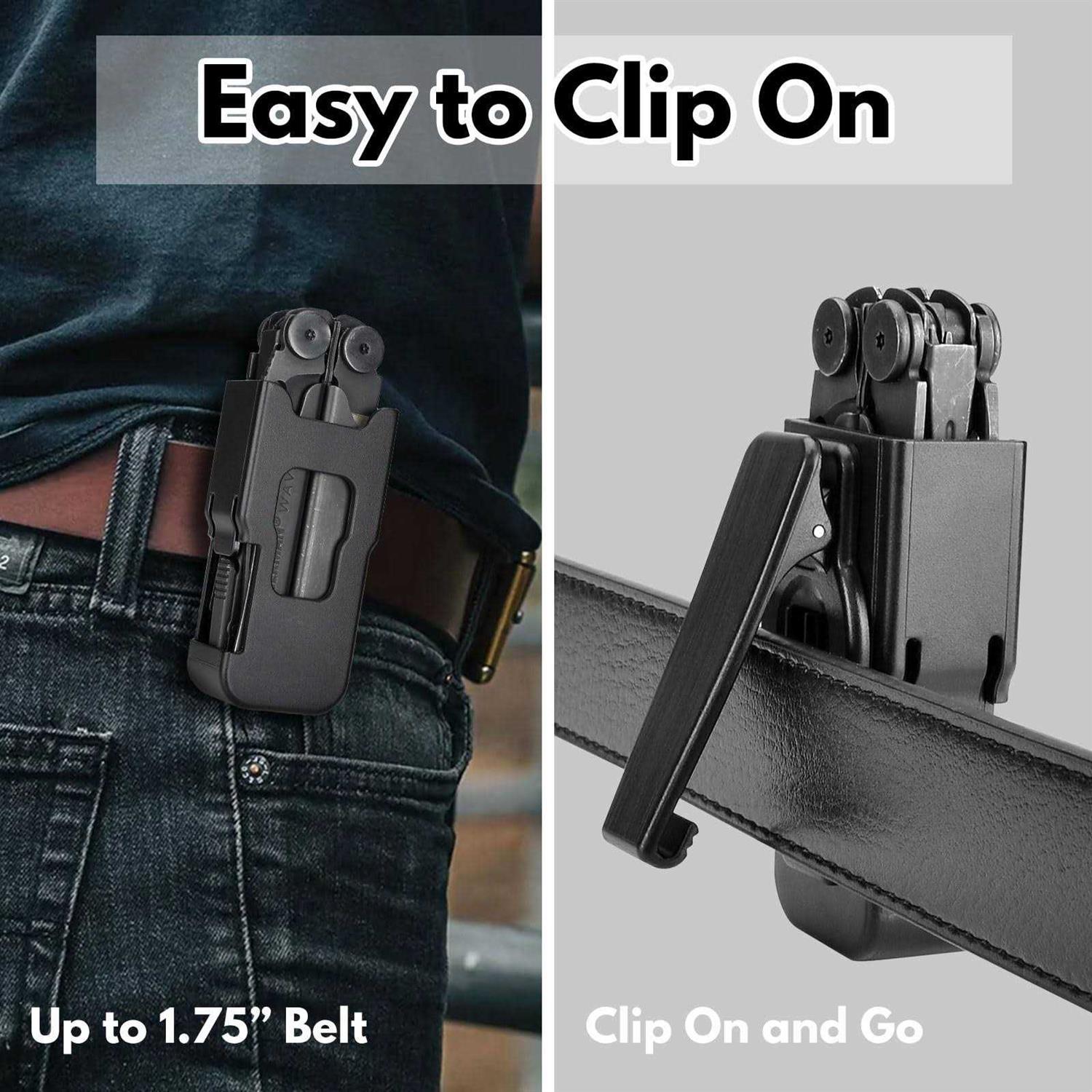 Healvaluefit Sheath for Leatherman Wave & Wave Plus Wave Case with 360° Rotable Clip - Image 3