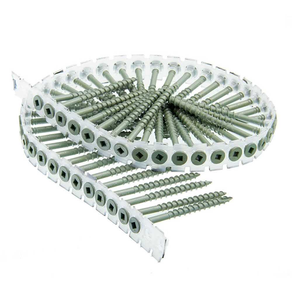 Senco Duraspin Screw Number 8 by 2-1/2-Inch All Purpose Exterior Wood Collated Screw - Image 3