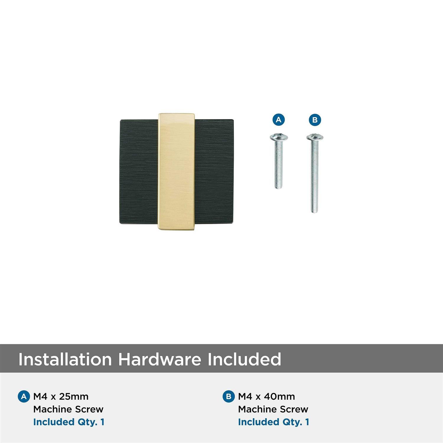 Amerock Overton 1-3/8 Cabinet Knob BP36680BMBBGL - Image 4