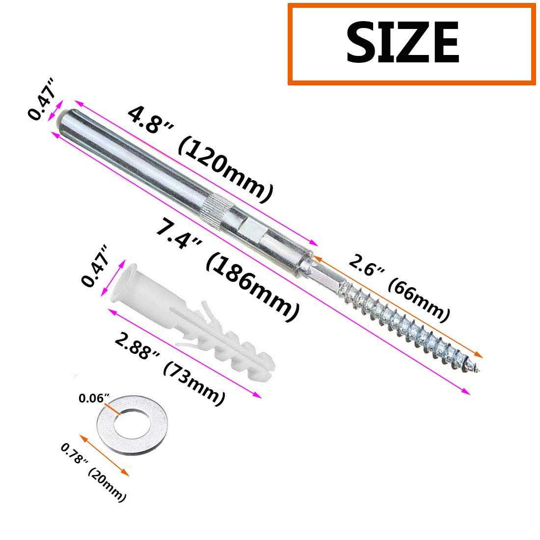 SpzcdZa 4pcs Floating Shelf Invisible Support Bracket,Hidden Shelf Support Brackets Hardened Concealed Floating Shelf Blind Wall Shelf - Image 4