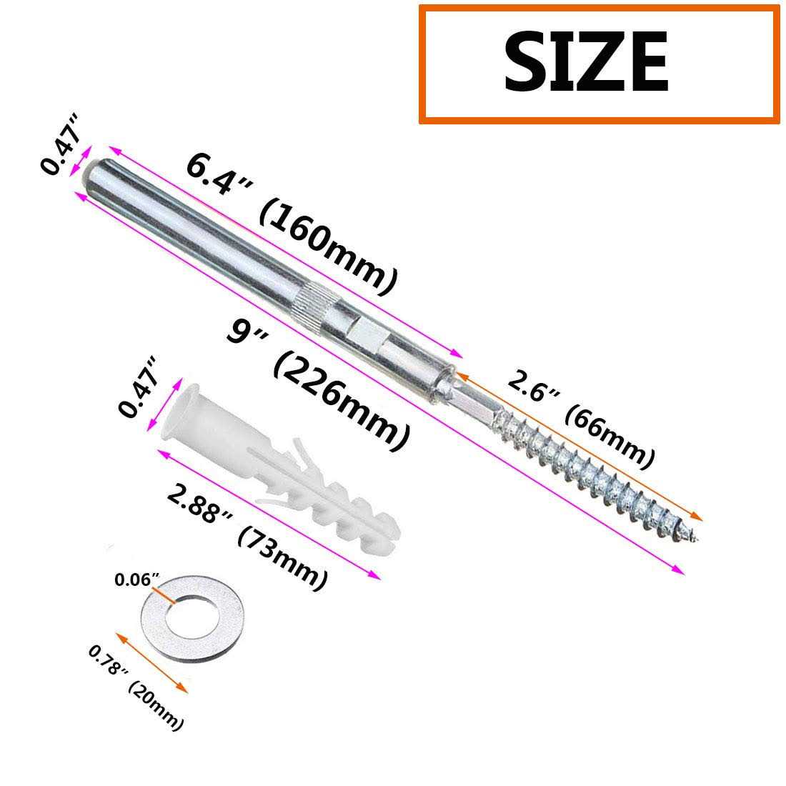 SpzcdZa 4pcs Floating Shelf Invisible Support Bracket,Hidden Shelf Support Brackets Hardened Concealed Floating Shelf Blind Wall Shelf - Image 5