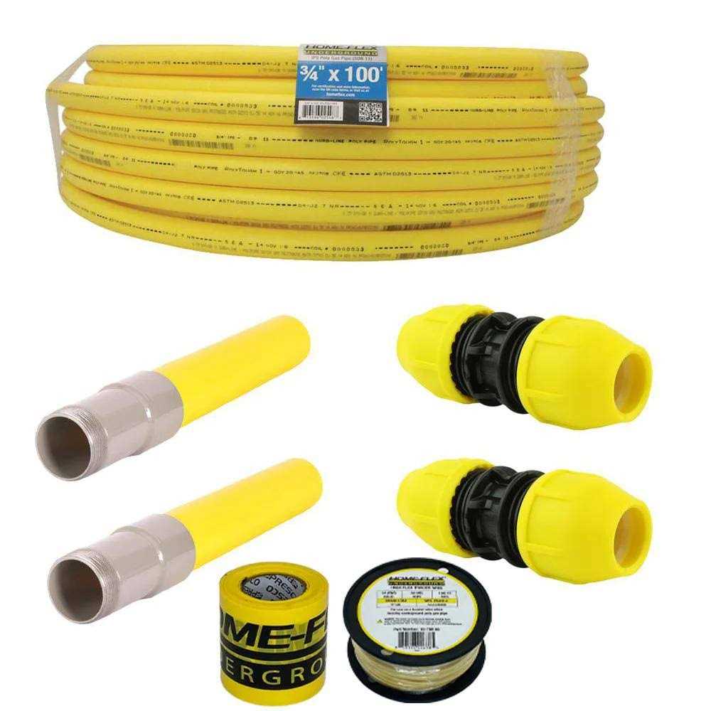 HOME-FLEX Underground 3/4in IPS Repair Kit3/4in x 100ft Pipe,3/4in Conversion Fittings - Image 4