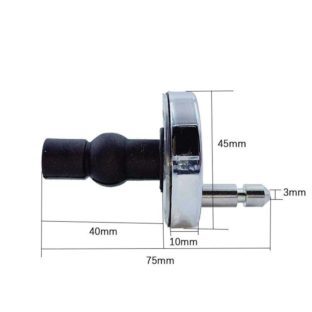 Lystin Upgraded 2 Full set Toilet Seat Hinge Fixings Top Fix Nuts Screws Quick Release Hinges Fittings Rubber Back To Wall - Image 4