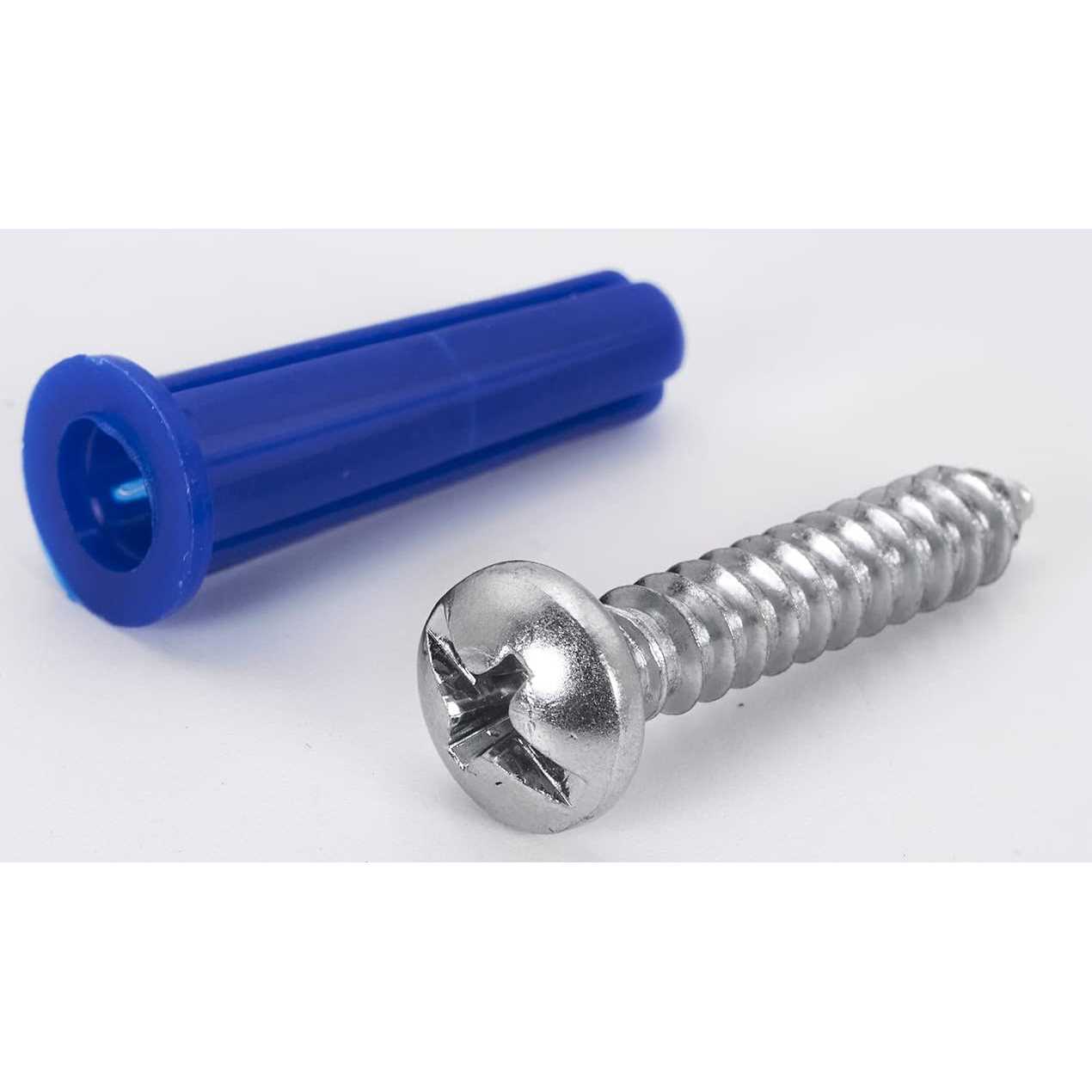 CONFAST #10-12 Plastic Conical Blue Bantam Drywall Wall Anchor Kit PAK1012 Includes Anchors Screws and Drill bit - Image 4