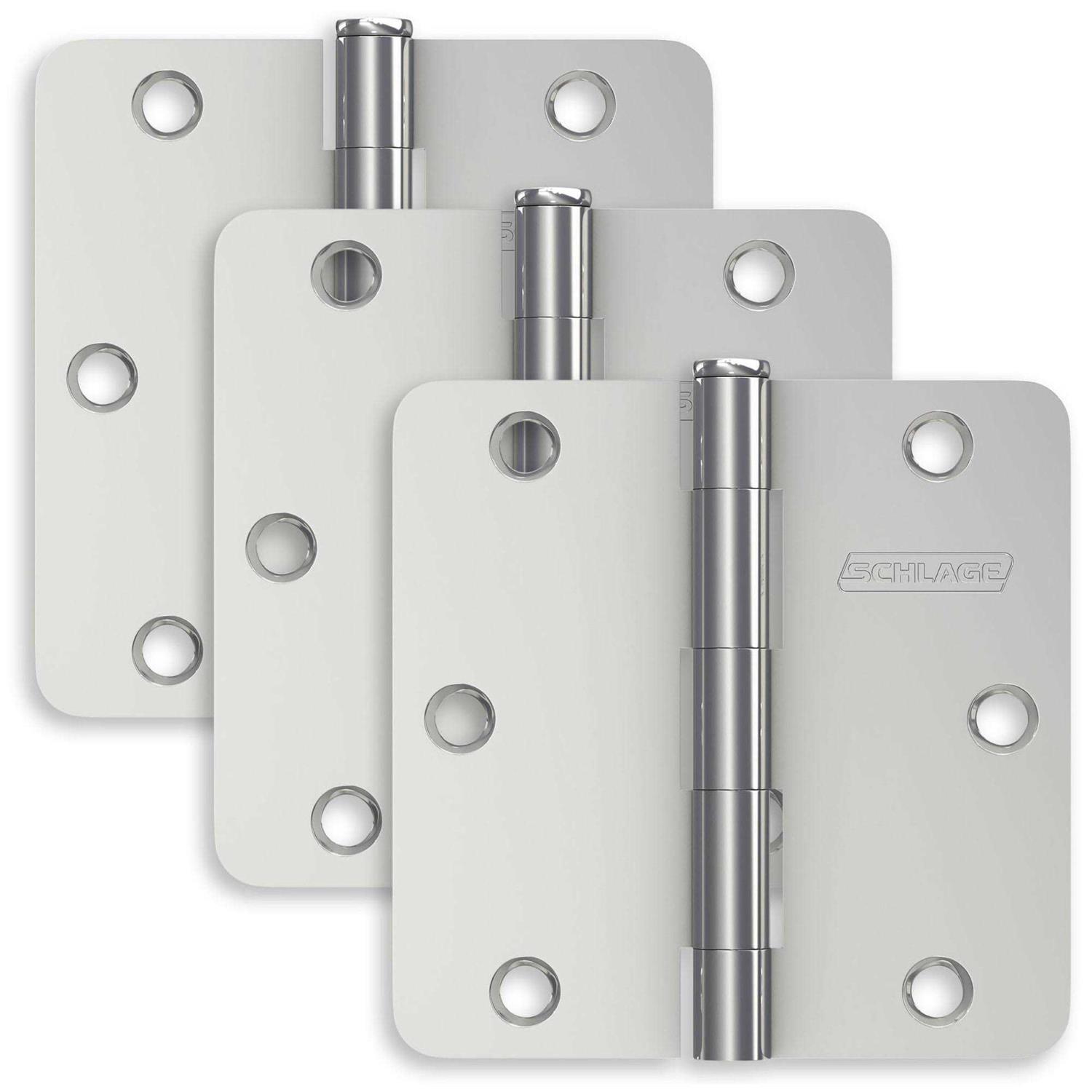 Schlage Pack of Three 3.5 x 3.5 Plain Bearing 1/4 Radius Corner - Image 3