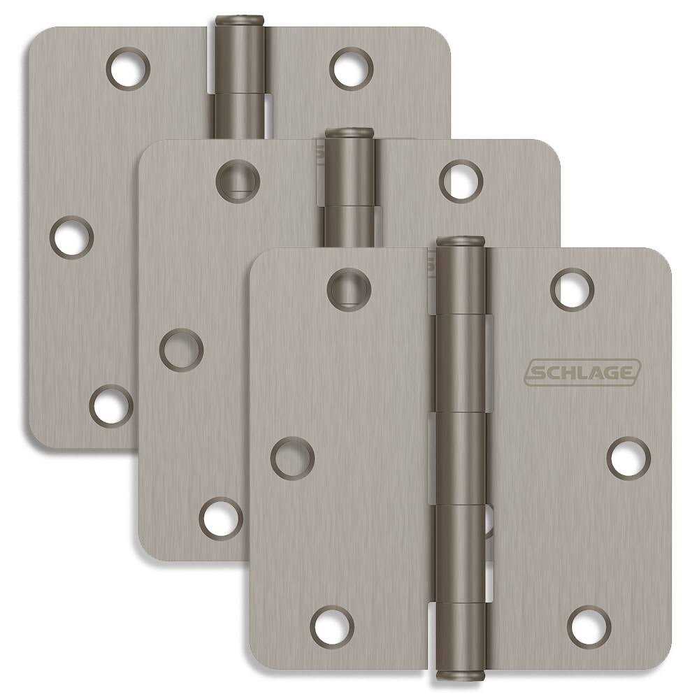 Schlage Pack of Three 3.5 x 3.5 Plain Bearing 1/4 Radius Corner - Image 4