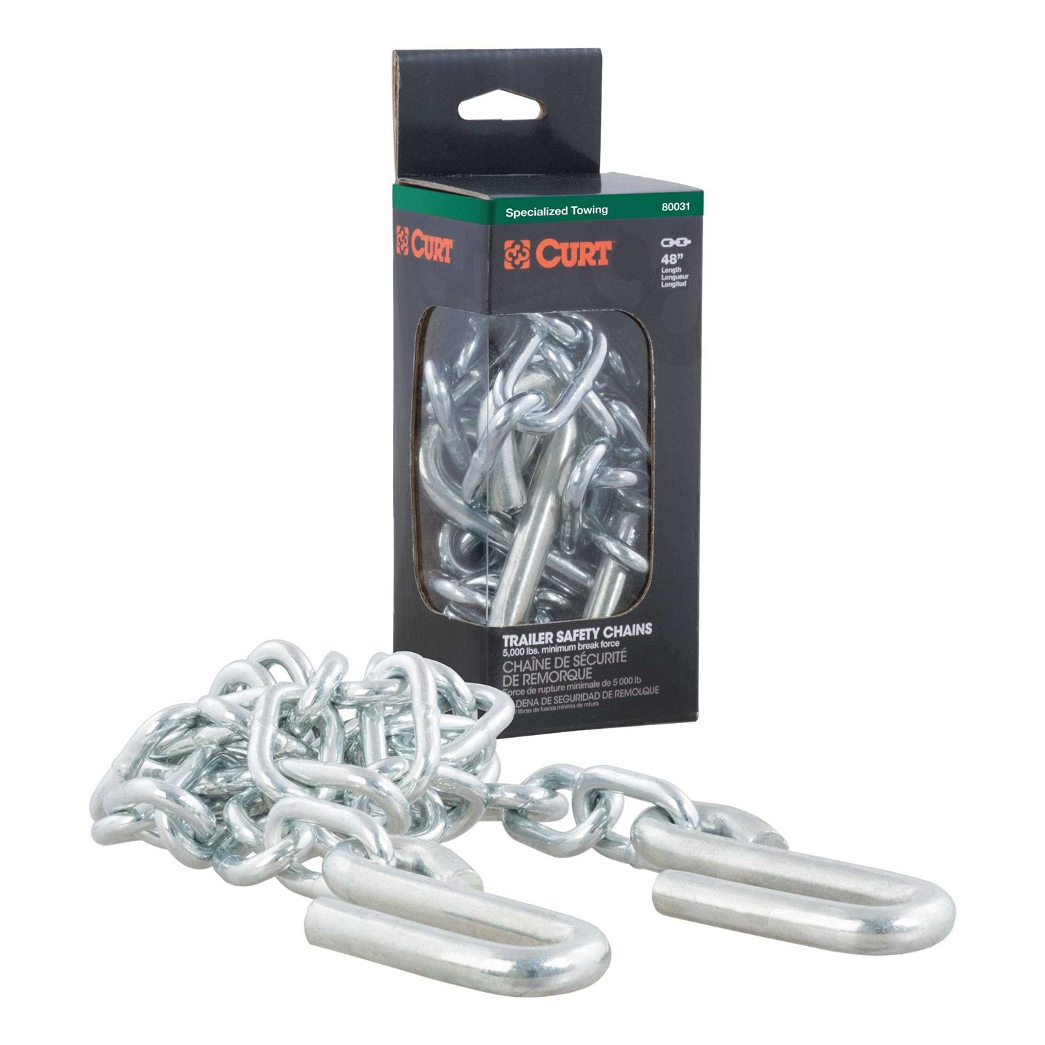 Curt Safety Chain with S-Hooks 80031 - Image 3