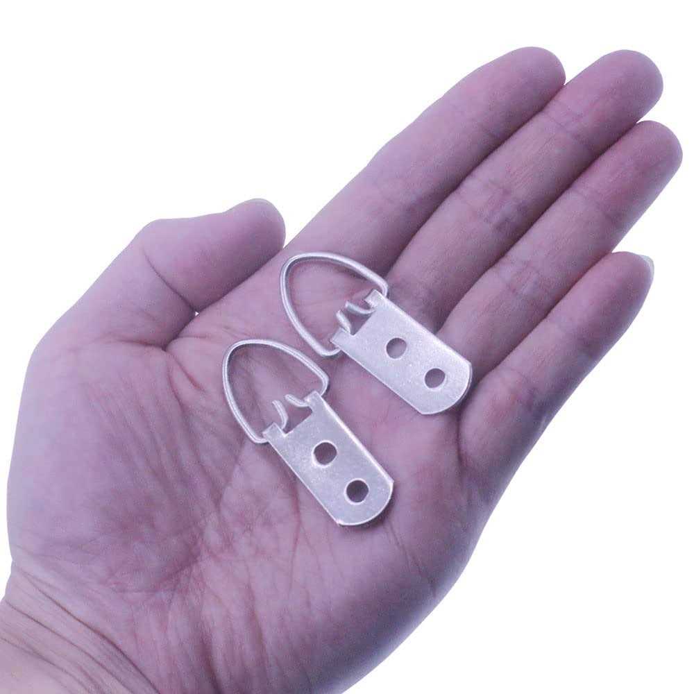 Heavy Duty D-Ring Picture Hangers with Screws Large Wide D Ring Picture Hanging Hardware - Image 4
