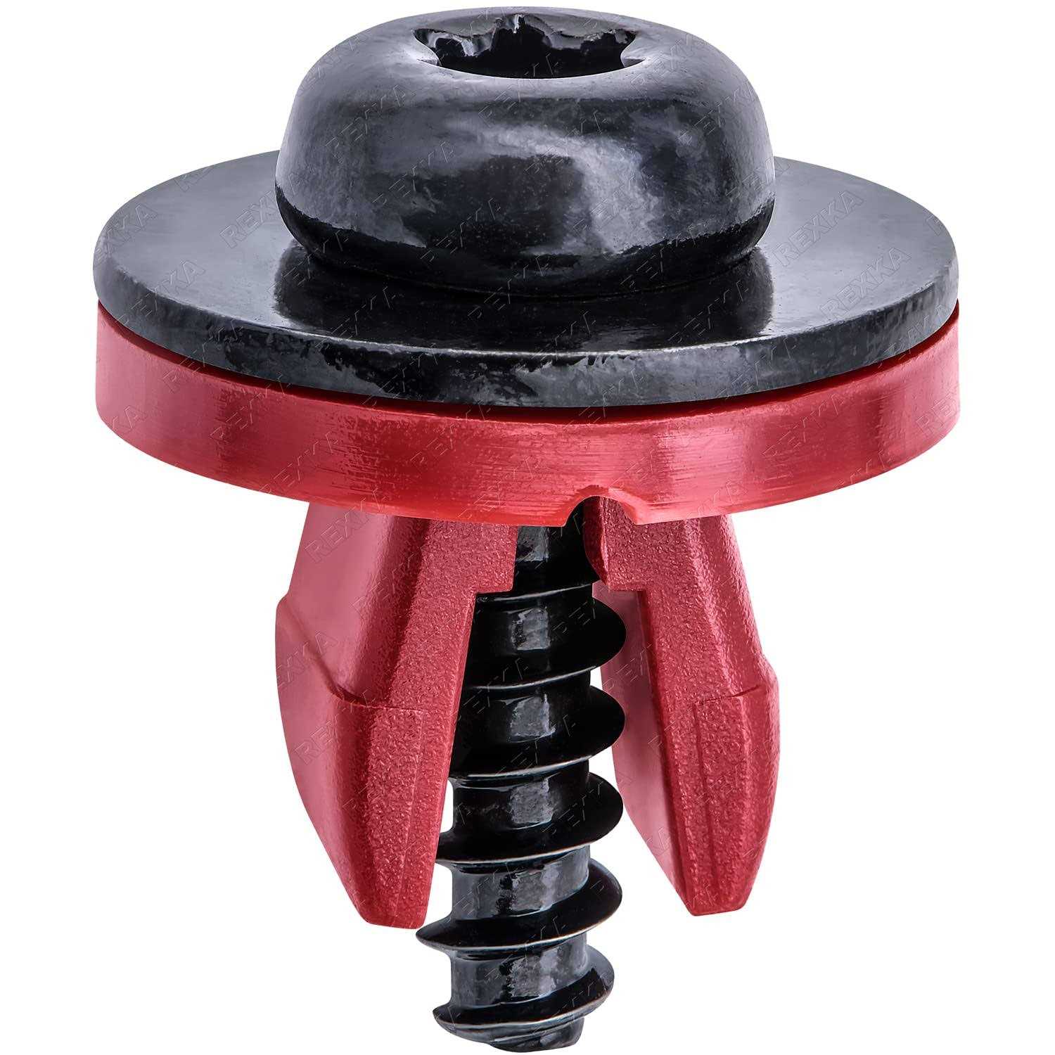 Rexka 15 Sets T30 Engine Splash Shield Guard Undertray Cover Screws Bolt Nut Clip Kit Compatible with Ford Focus Fusion Escape Explorer C-Max - Image 4