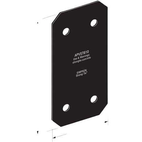Simpson Strong-Tie Outdoor Accents Avant APVST412 Flat Strap - Image 3
