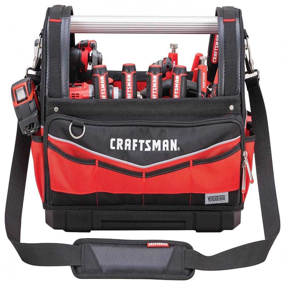 Craftsman VERSASTACK Red and Black Polyester 17-in Tool Tote - Image 3