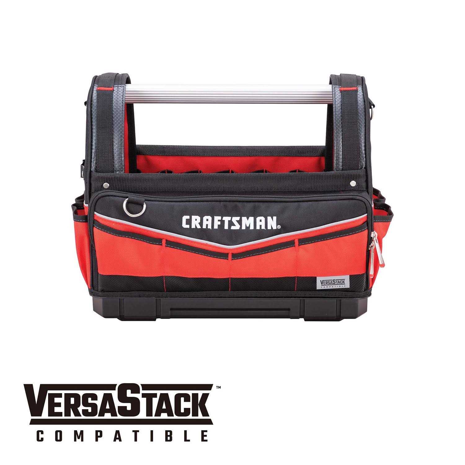 Craftsman VERSASTACK Red and Black Polyester 17-in Tool Tote - Image 4
