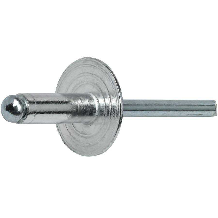 Fastenere.com 3/16 Large Flange Head Pop Rivets Aluminum Body Steel Mandrel Qty - Image 3