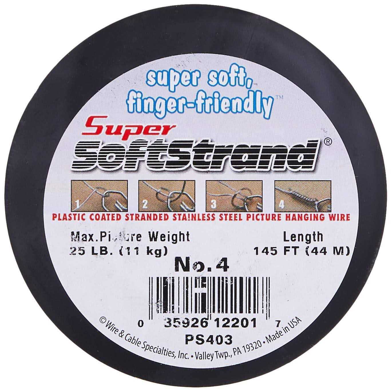 Hanging Solutions Super Softstrand Vinyl-Coated Stranded Stainless Steel Picture Wrapping Wire - Image 5