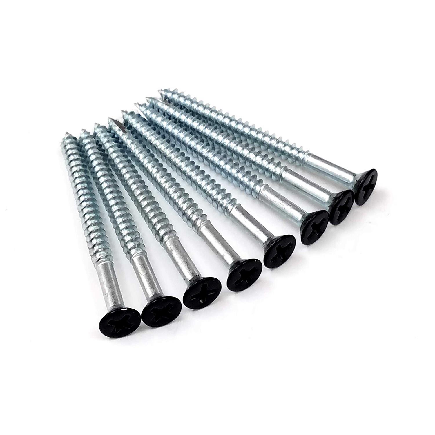 Hinge Outlet Black Wood Screws 9 x for Residential Door Hinges