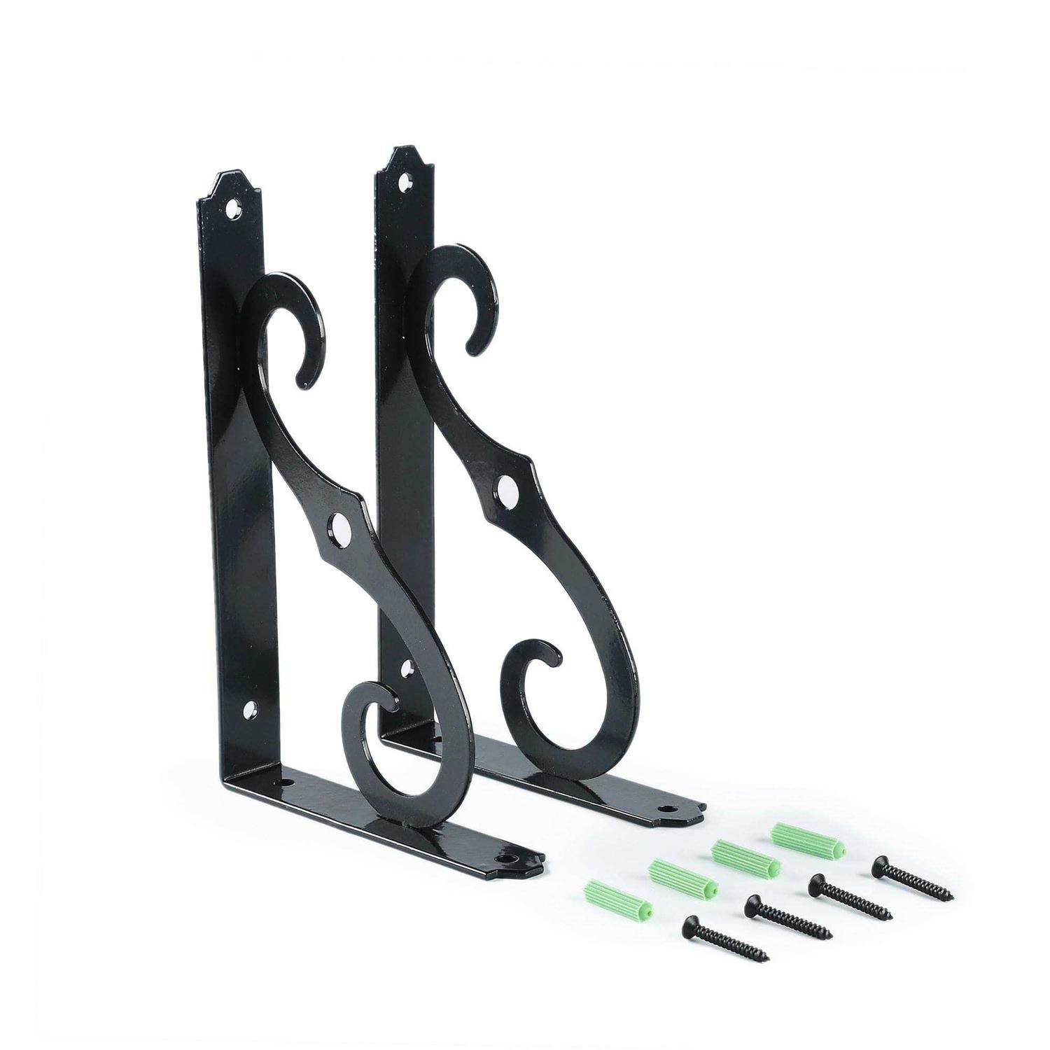 Etechmart Decorative Shelf Brackets Wall Mounted Floating Shelf Bracket for DIY Open Shelving - Image 5