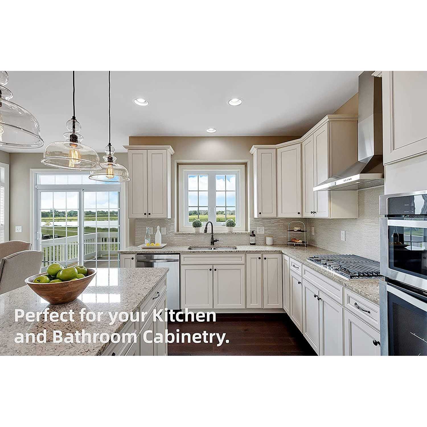 DecoBasics 1/2 inch Overlay Soft Close Cabinet Hinges for Kitchen Cabinets Door -Concealed Self Closing Face Frame Cabinet Hinges Brushed - Image 3