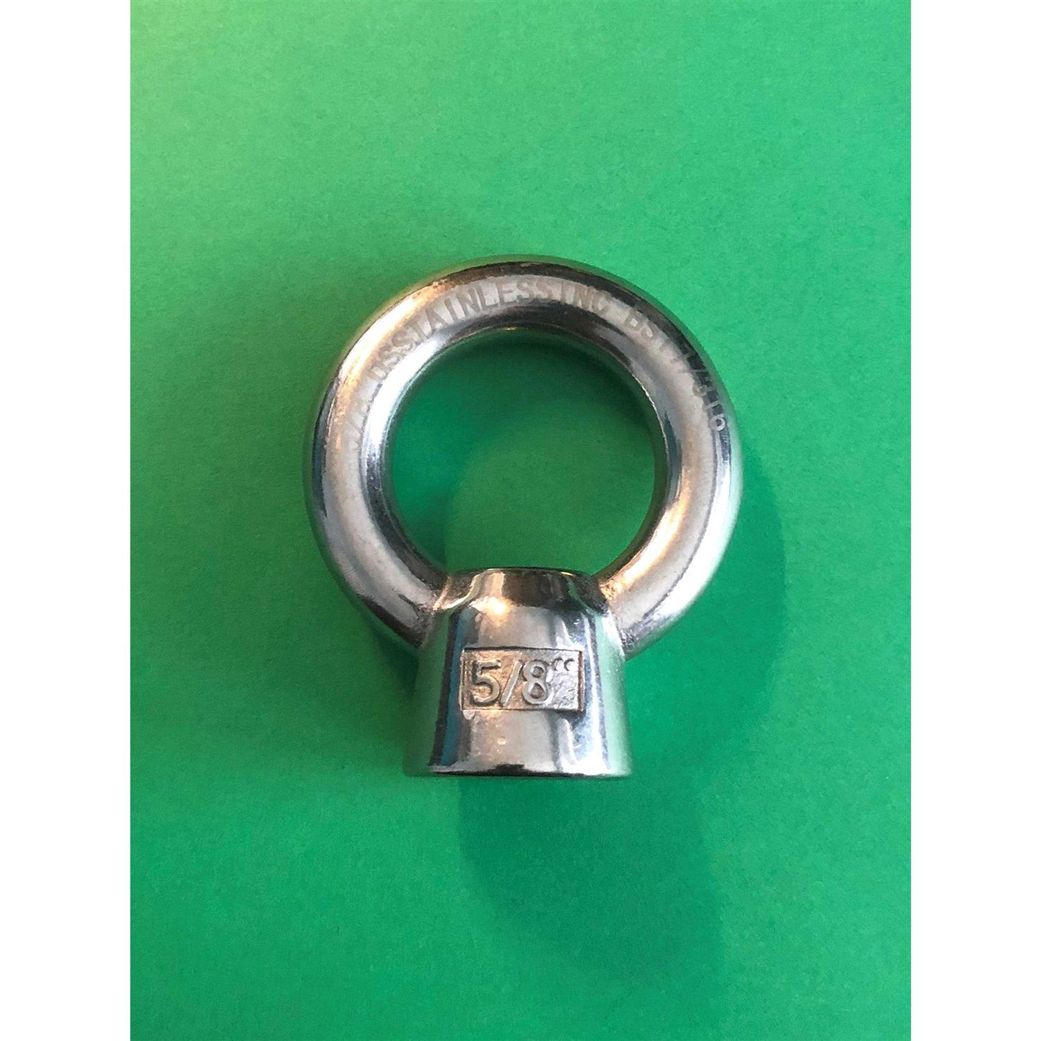 Stainless Steel 316 Lifting Eye Nut UNC Marine Grade - Image 3