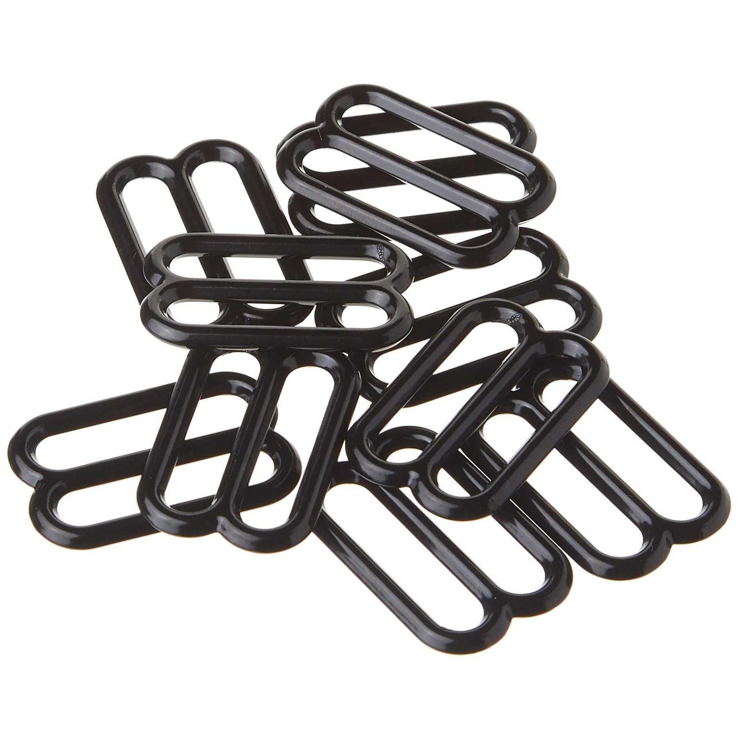 Strapworks Black Metal Rounded Tri-Glide Slides For Bag Straps,Rifle Slings,Dog Collars - Image 5