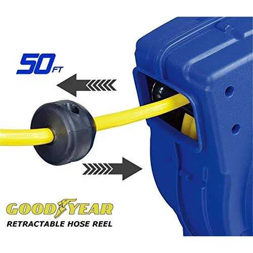 Goodyear 1/4 in. x 50 ft. Retractable Air-Hose Reel - Image 5