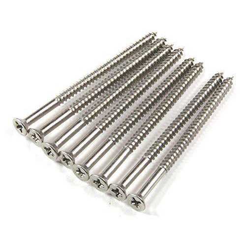 Hinge Outlet Satin Nickel Wood Screws 9 X 3 Inch