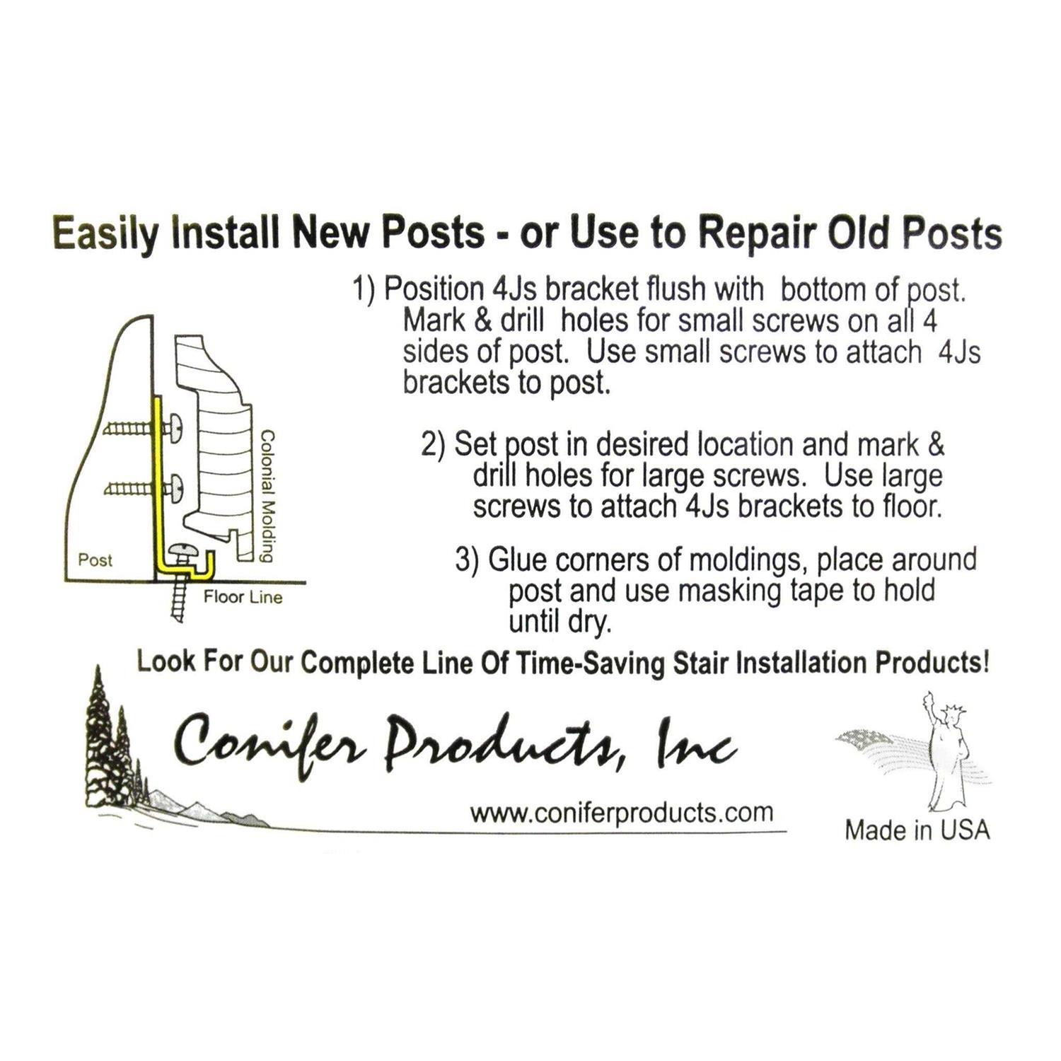 4Js Newel Post Fastener - Image 4