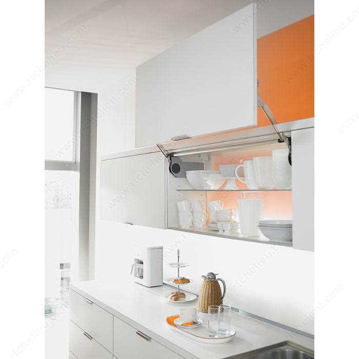 Blum 20L2500.N5 Aventos HL Face Frame Cabinet Lift Mechanism Set for Door Weights of 3 - Image 3