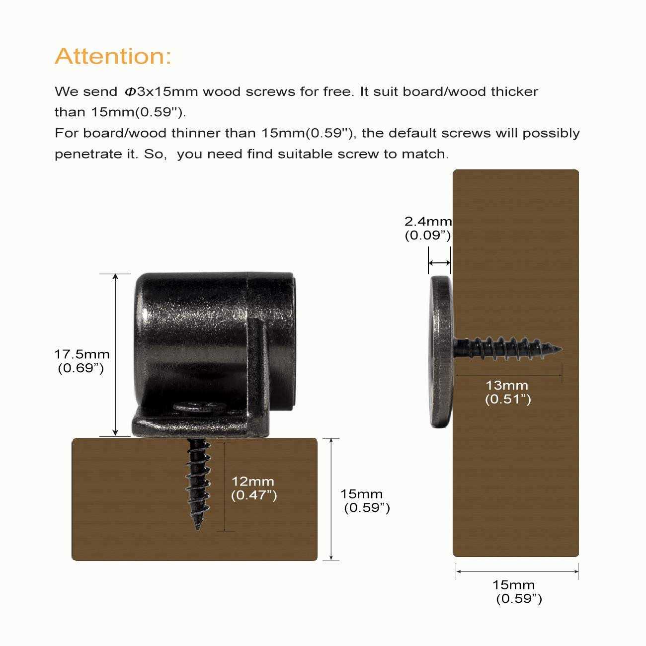 Keenkee Magnetic Cabinet Door Catch with Neodymium Magnet Cabinet Latch Magnetic Closure Hardware for Kitchen Cupboard and Closet Door - Image 4