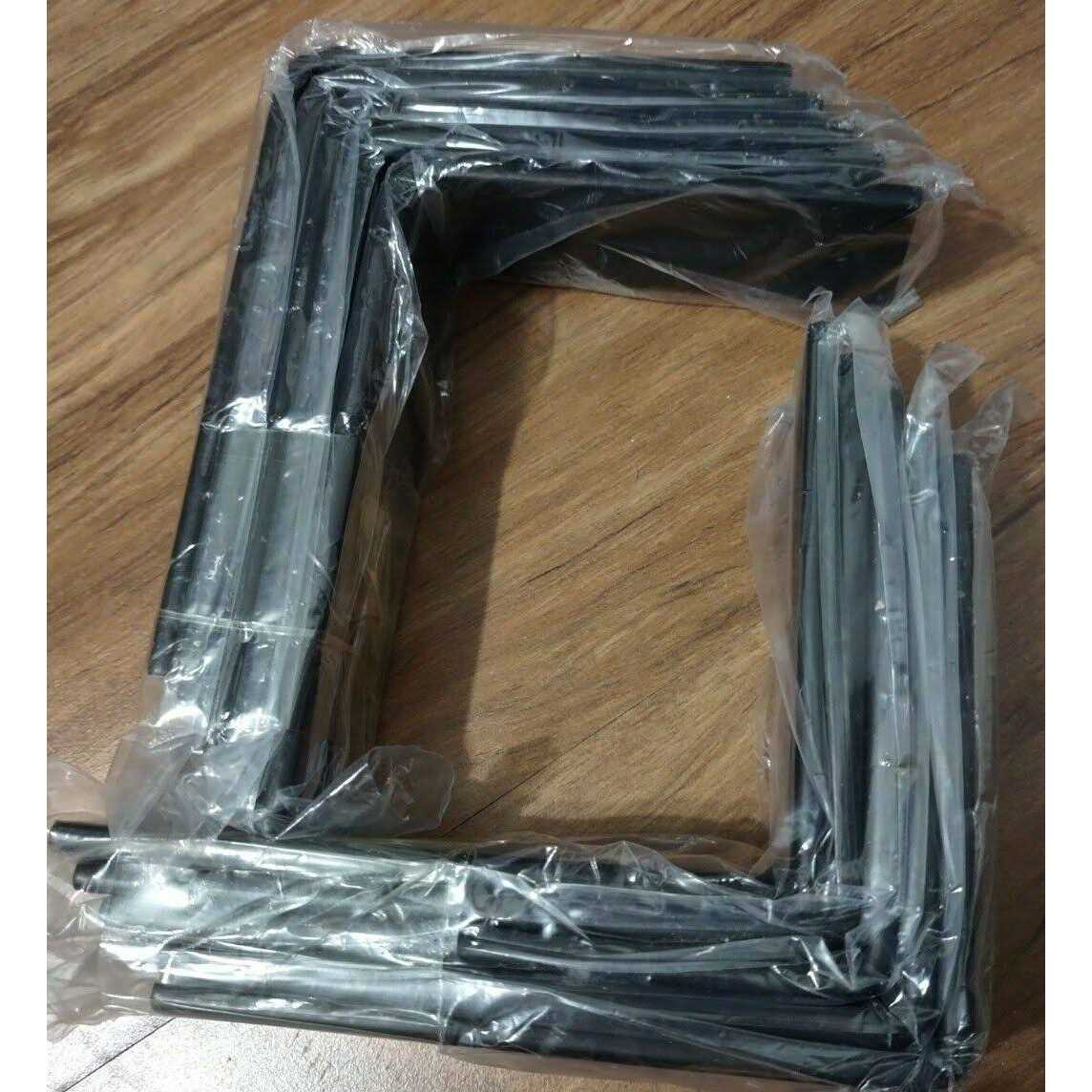 MHMYDZ 4 pack l 5 x h 4 x w 1.5 5mm thick l shelf bracket - Image 3