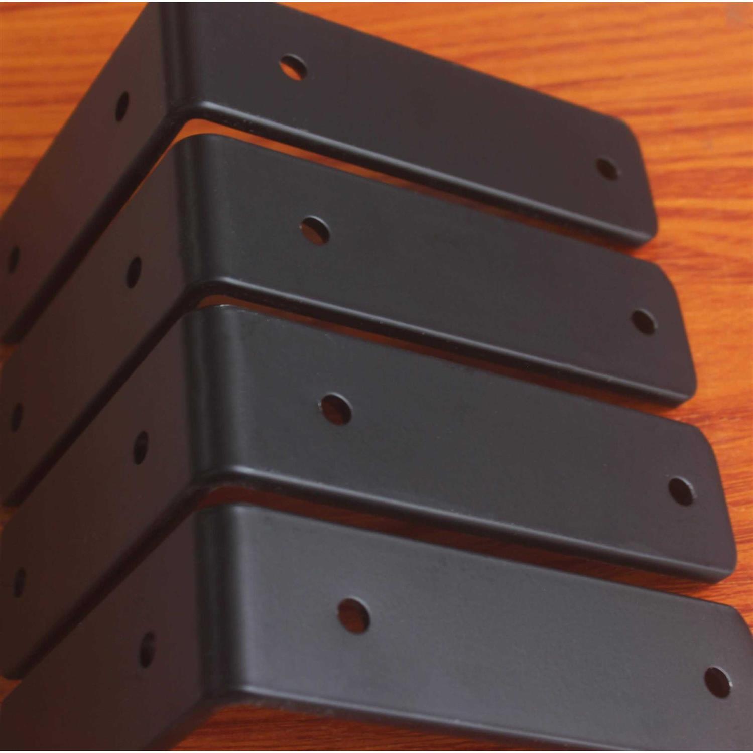 MHMYDZ 4 pack l 5 x h 4 x w 1.5 5mm thick l shelf bracket - Image 5