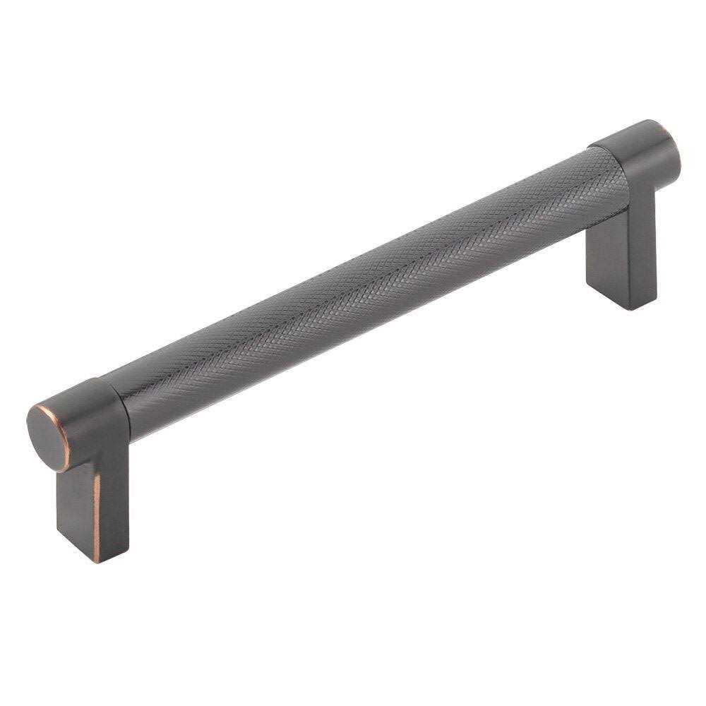 Emtek Select Rectangular Stem Knurled Cabinet Pull 5 C-to-C 84054.RECUS4.KNUS4 - Image 4