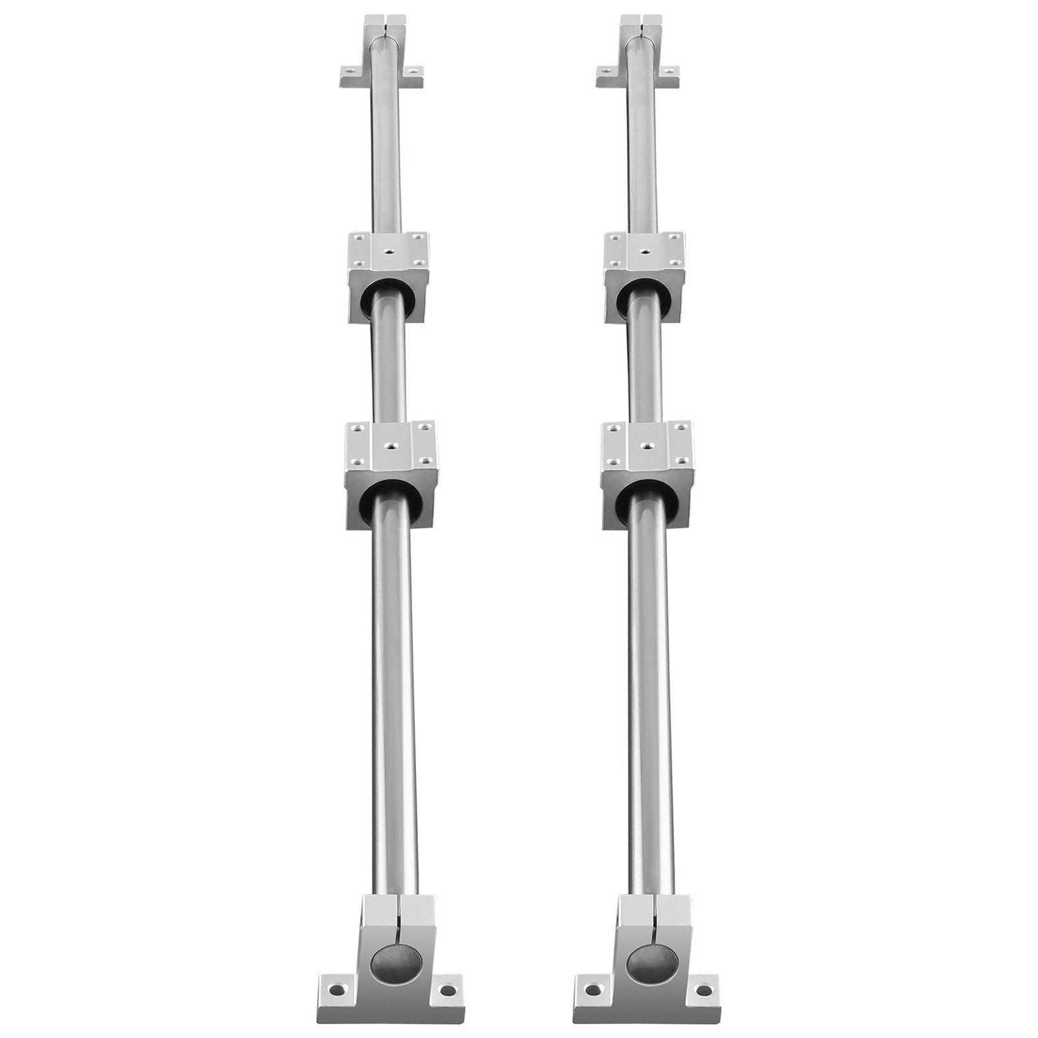 VEVOR Linear Guide Rail Set 2PCS 39.4 in/1000 mm 4PCS Slide Blocks&Rail Supports for Automated Machines CNC DIY Project - Image 3