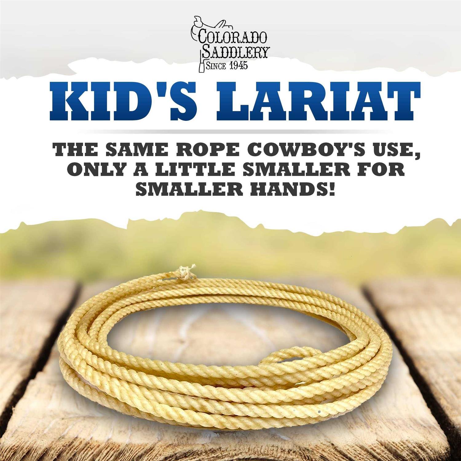 Colorado Saddlery Kids Lariat Pro Feel Lasso Genuine Honda Knot - Image 4