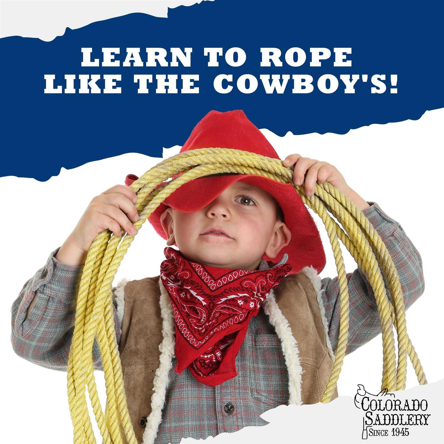 Colorado Saddlery Kids Lariat Pro Feel Lasso Genuine Honda Knot - Image 5