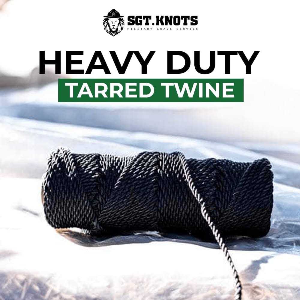 Sgt Knots Tarred Twine 100% Nylon Bank Line for Bushcraft - Image 4