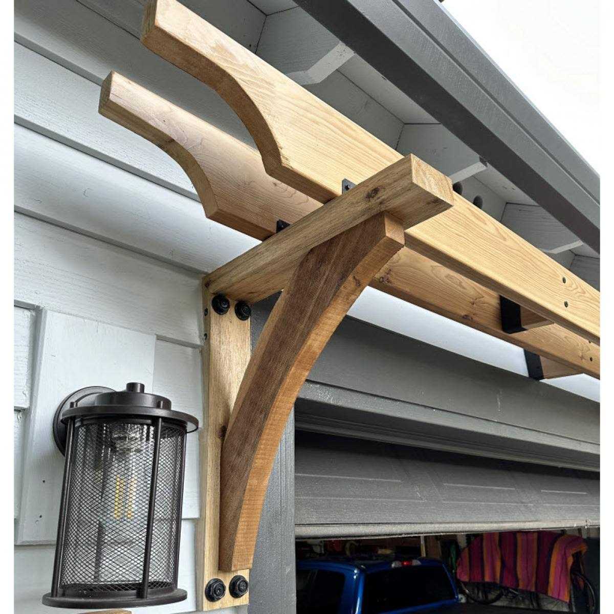 Ekena Millwork Thorton Block Bracket w/ Offset Brace - Image 3